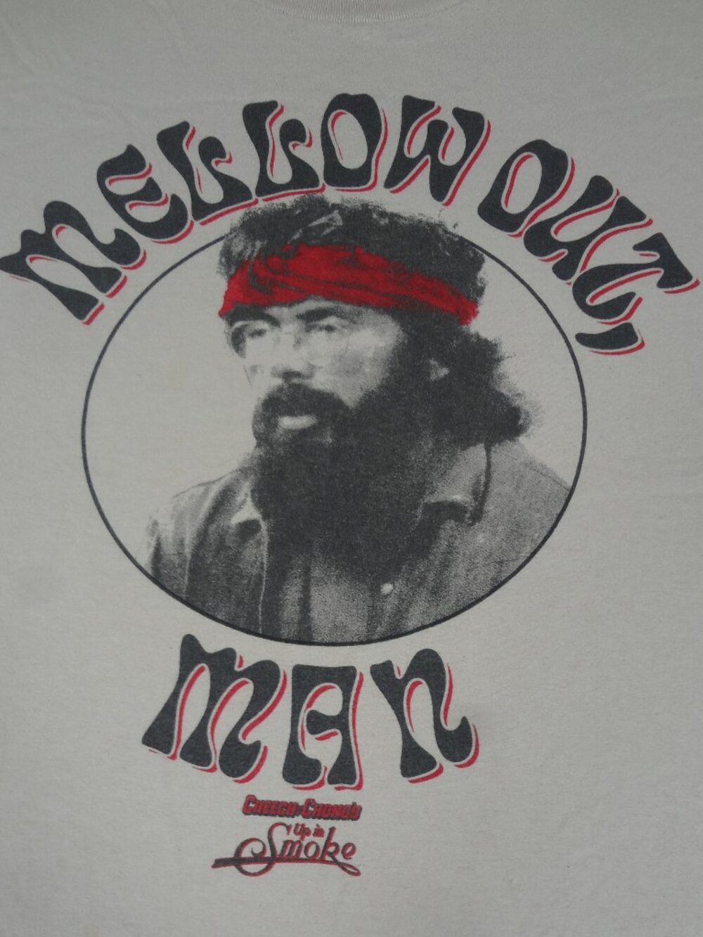 CHEECH & CHONG MELLOW OUT, MAN TOMMY CHONG TAN 4XL T-SHIRT M71 *SPOT C PICS